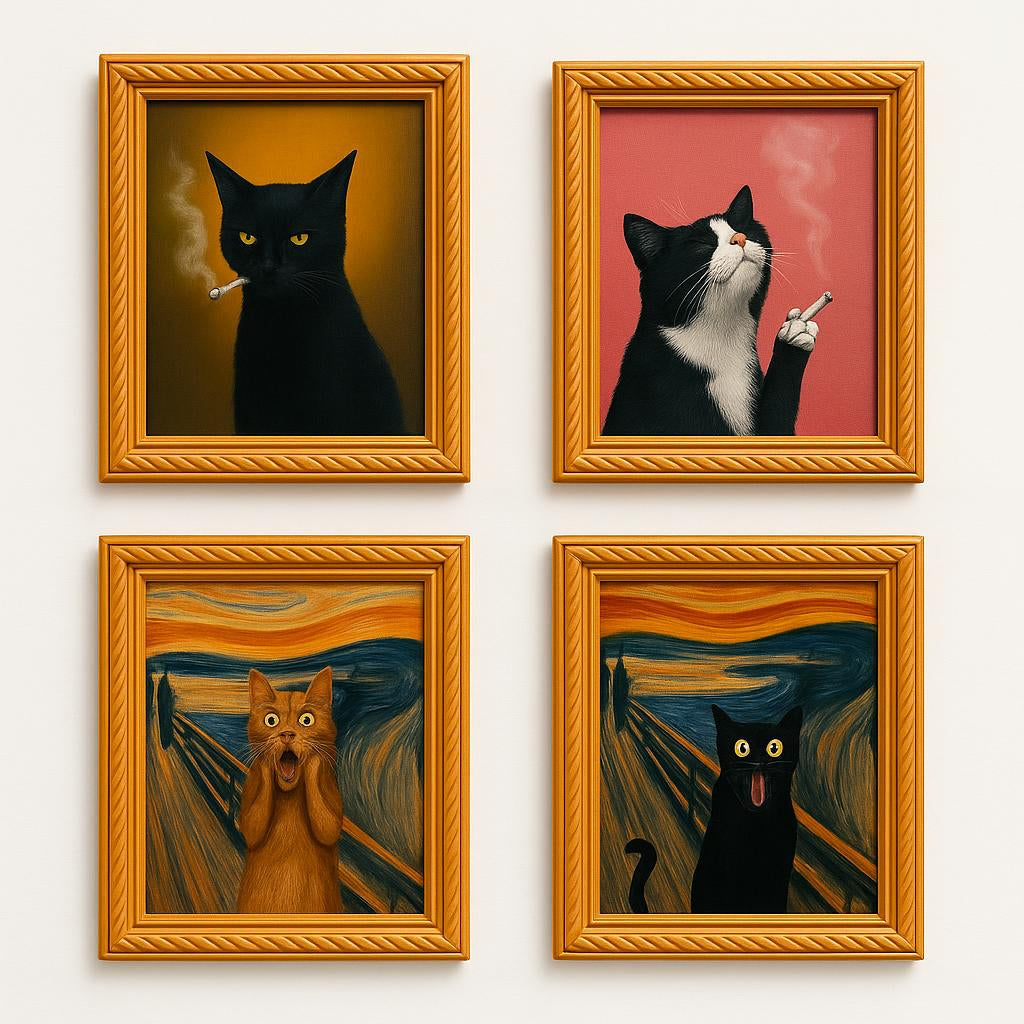 Decorative Cat Frame Magnets