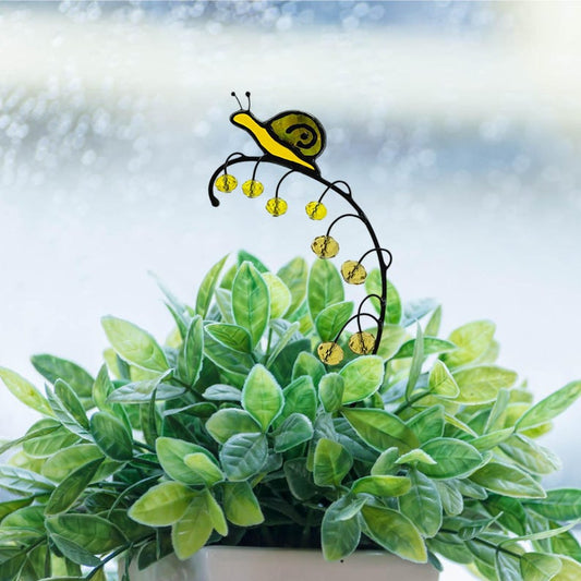 🐌 Rainbow Snail Garden Stake