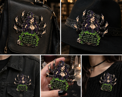 THE SASSY WITCH ENAMEL PIN