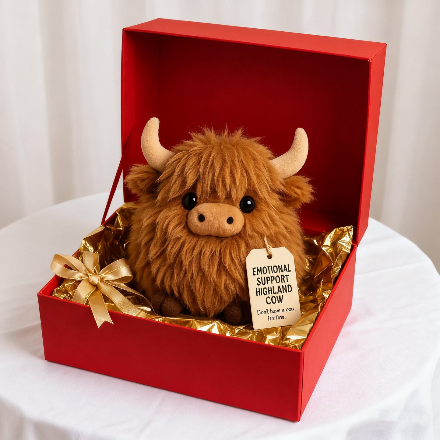 🎅Christmas Pre Sale 49% OFF🎁Emotional Support Highland Cow Plush🎉