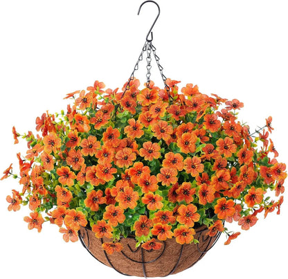 SAVE 49% TODAY 🔥 Simulated Hanging Flower Basket 🌸No Watering💧. No Wilting. Just Perfect Blooms.