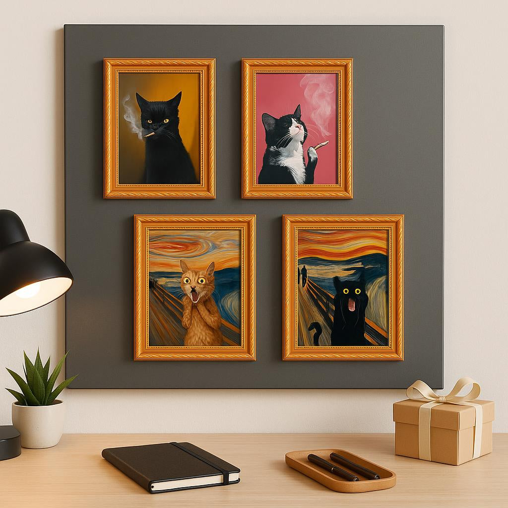 Decorative Cat Frame Magnets