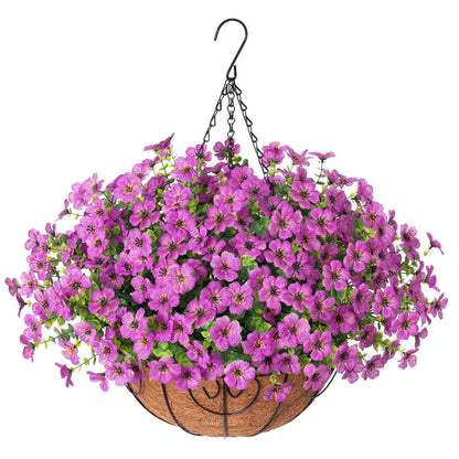 SAVE 49% TODAY 🔥 Simulated Hanging Flower Basket 🌸No Watering💧. No Wilting. Just Perfect Blooms.