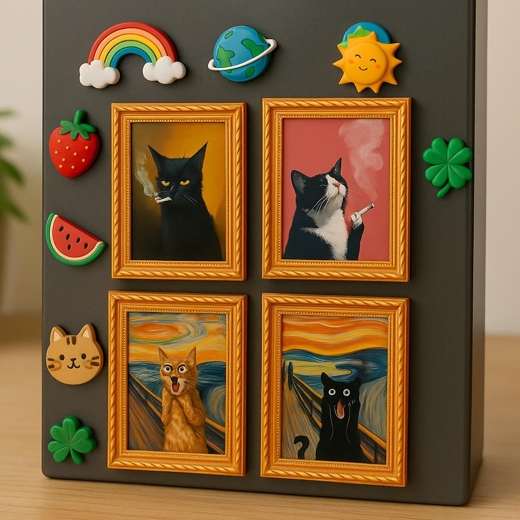 Decorative Cat Frame Magnets