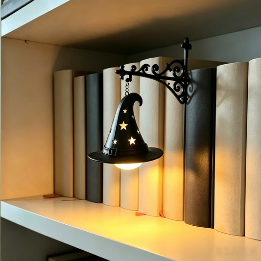Mini Library Lantern Shelf Lamp for Cozy Reading Nook Decor
