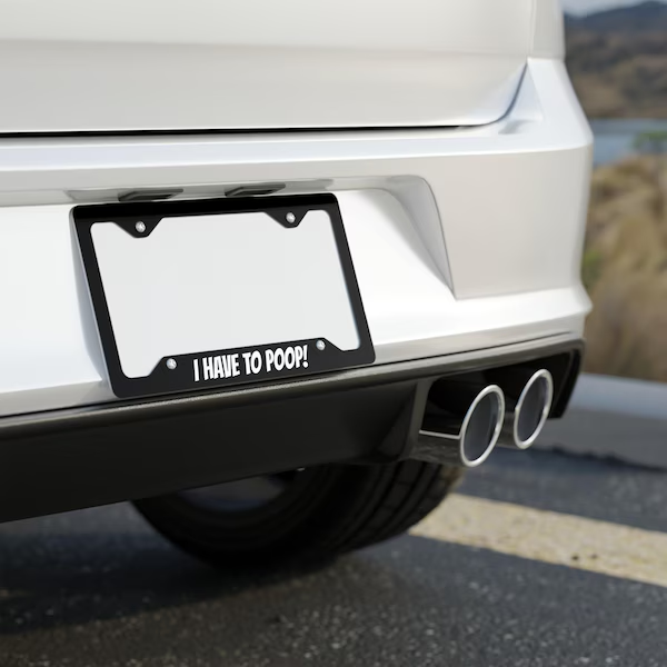 Fun and unique license plate frames