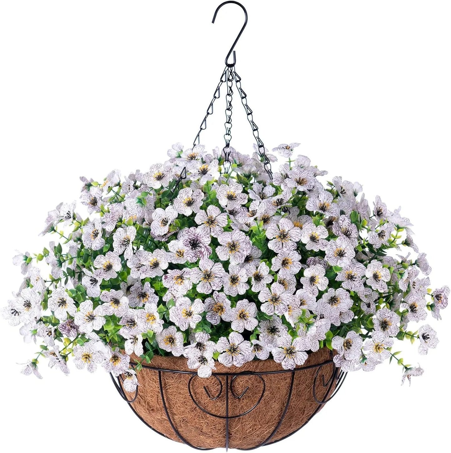 SAVE 49% TODAY 🔥 Simulated Hanging Flower Basket 🌸No Watering💧. No Wilting. Just Perfect Blooms.
