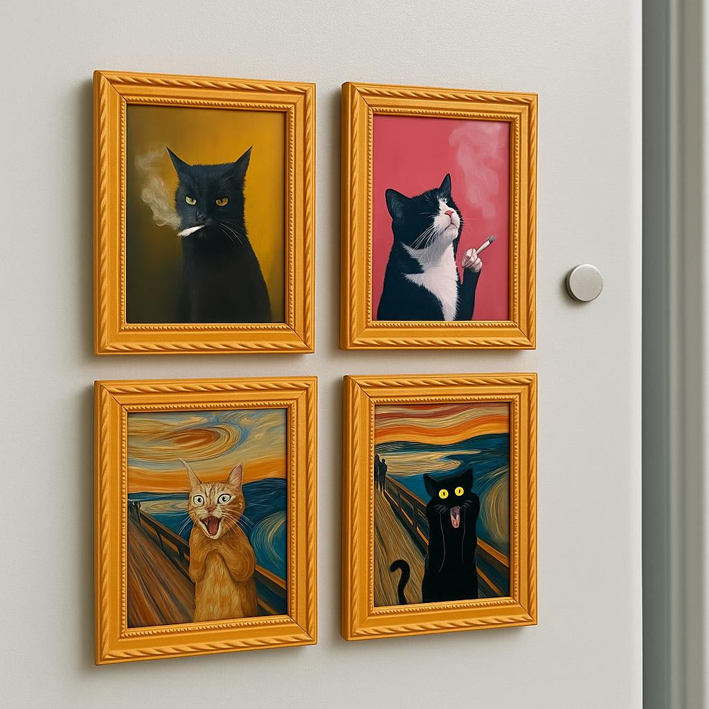 Decorative Cat Frame Magnets