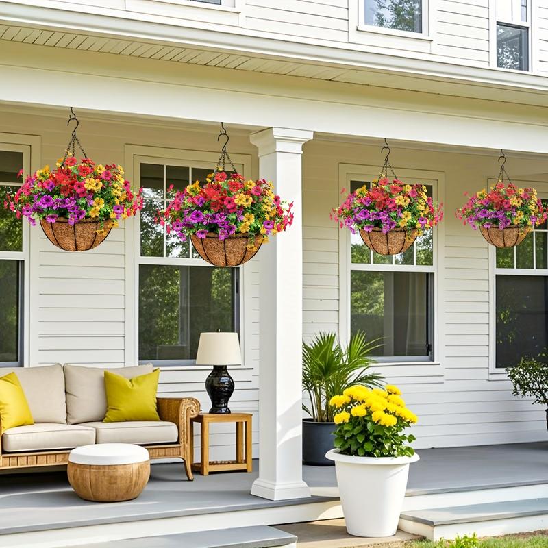 SAVE 49% TODAY 🔥 Simulated Hanging Flower Basket 🌸No Watering💧. No Wilting. Just Perfect Blooms.
