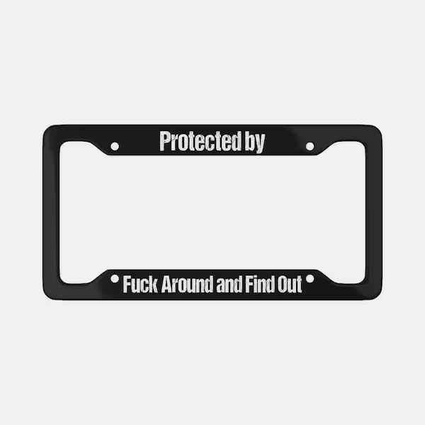 Fun and unique license plate frames
