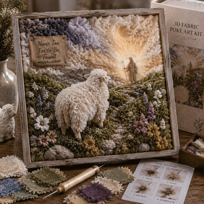 🔥HOT SALE 49% OFF - ✝️3D Christian Fabric Poke Art Kit