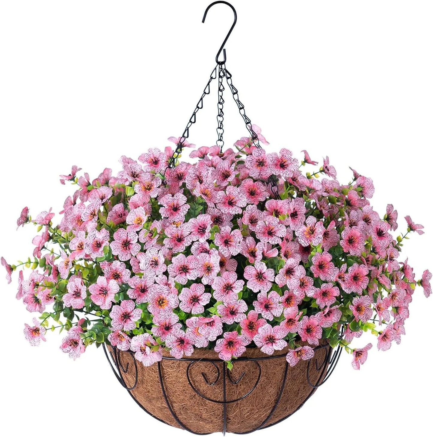 SAVE 49% TODAY 🔥 Simulated Hanging Flower Basket 🌸No Watering💧. No Wilting. Just Perfect Blooms.