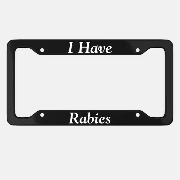 Fun and unique license plate frames
