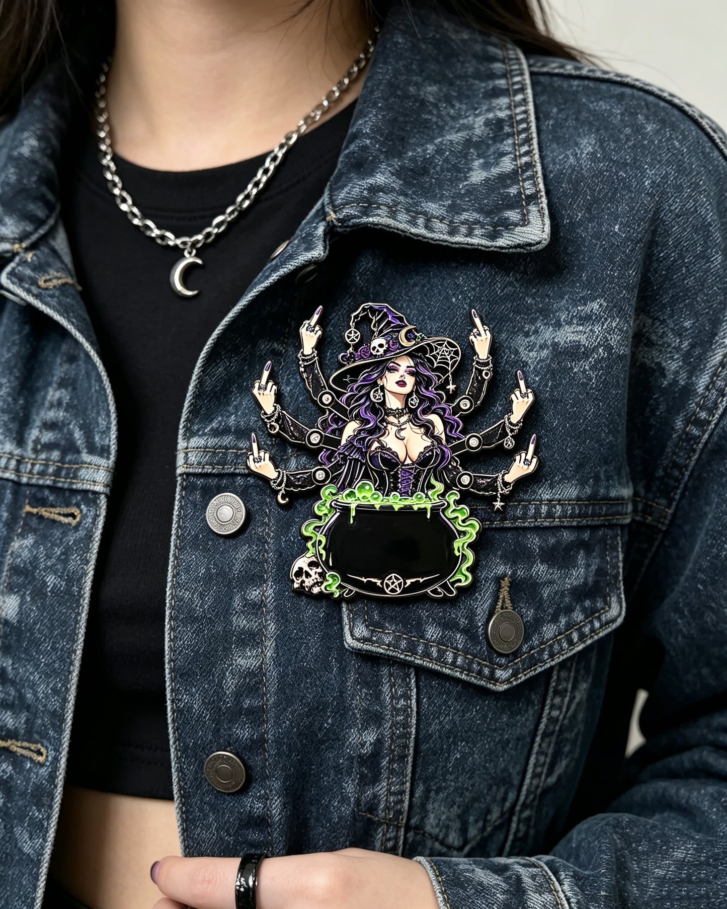 THE SASSY WITCH ENAMEL PIN