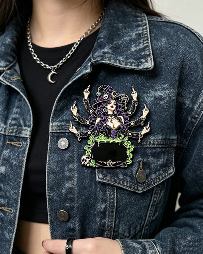 THE SASSY WITCH ENAMEL PIN