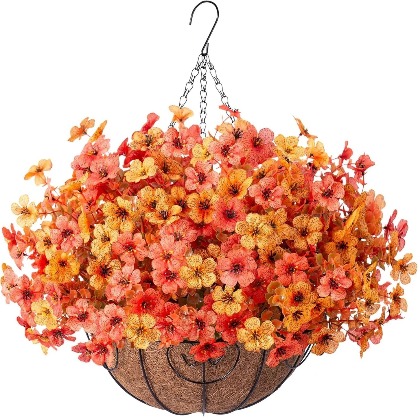SAVE 49% TODAY 🔥 Simulated Hanging Flower Basket 🌸No Watering💧. No Wilting. Just Perfect Blooms.