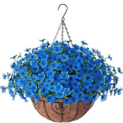 SAVE 49% TODAY 🔥 Simulated Hanging Flower Basket 🌸No Watering💧. No Wilting. Just Perfect Blooms.