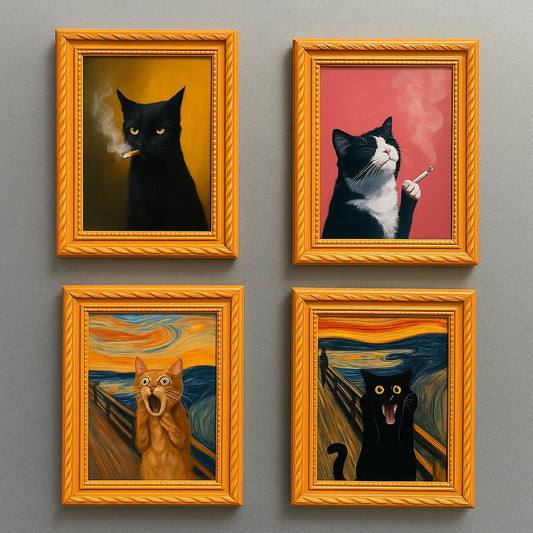 Decorative Cat Frame Magnets
