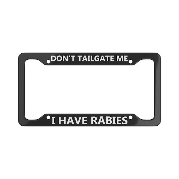 Fun and unique license plate frames