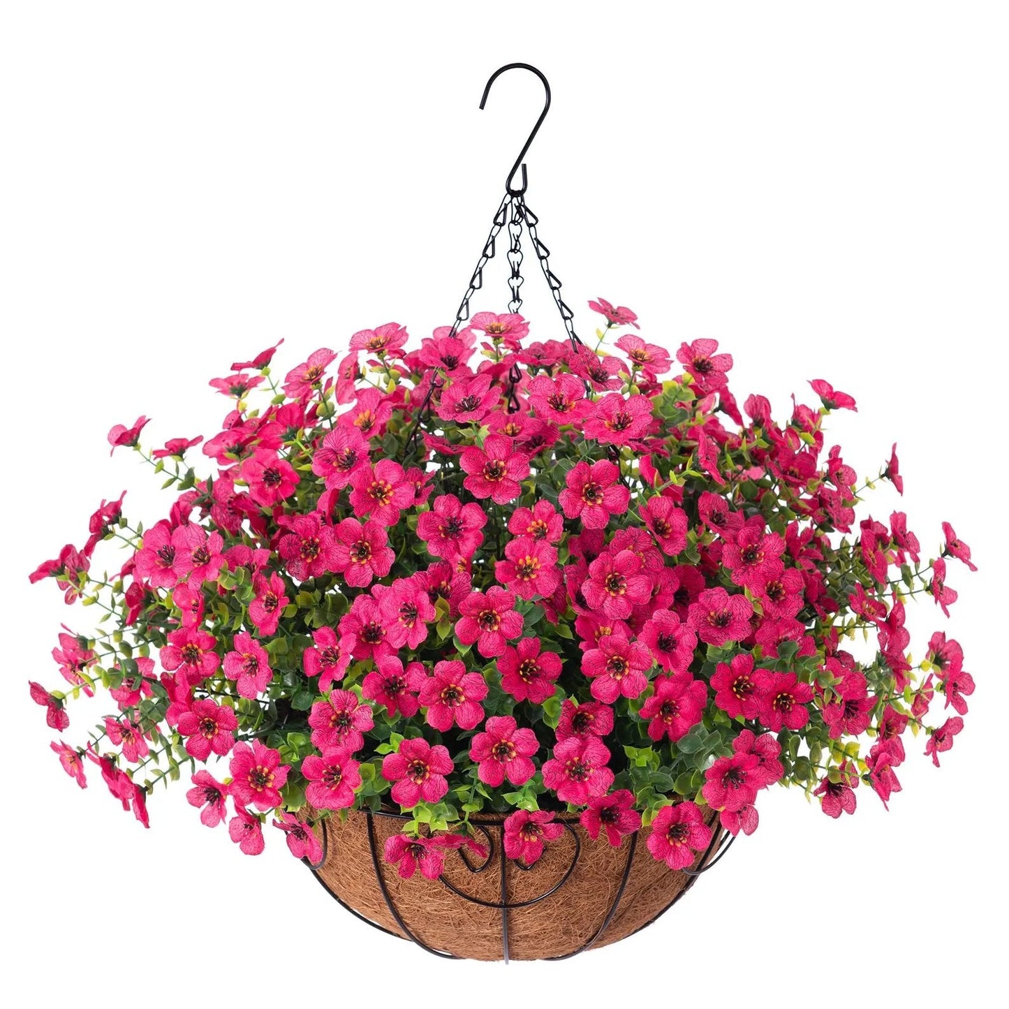 SAVE 49% TODAY 🔥 Simulated Hanging Flower Basket 🌸No Watering💧. No Wilting. Just Perfect Blooms.