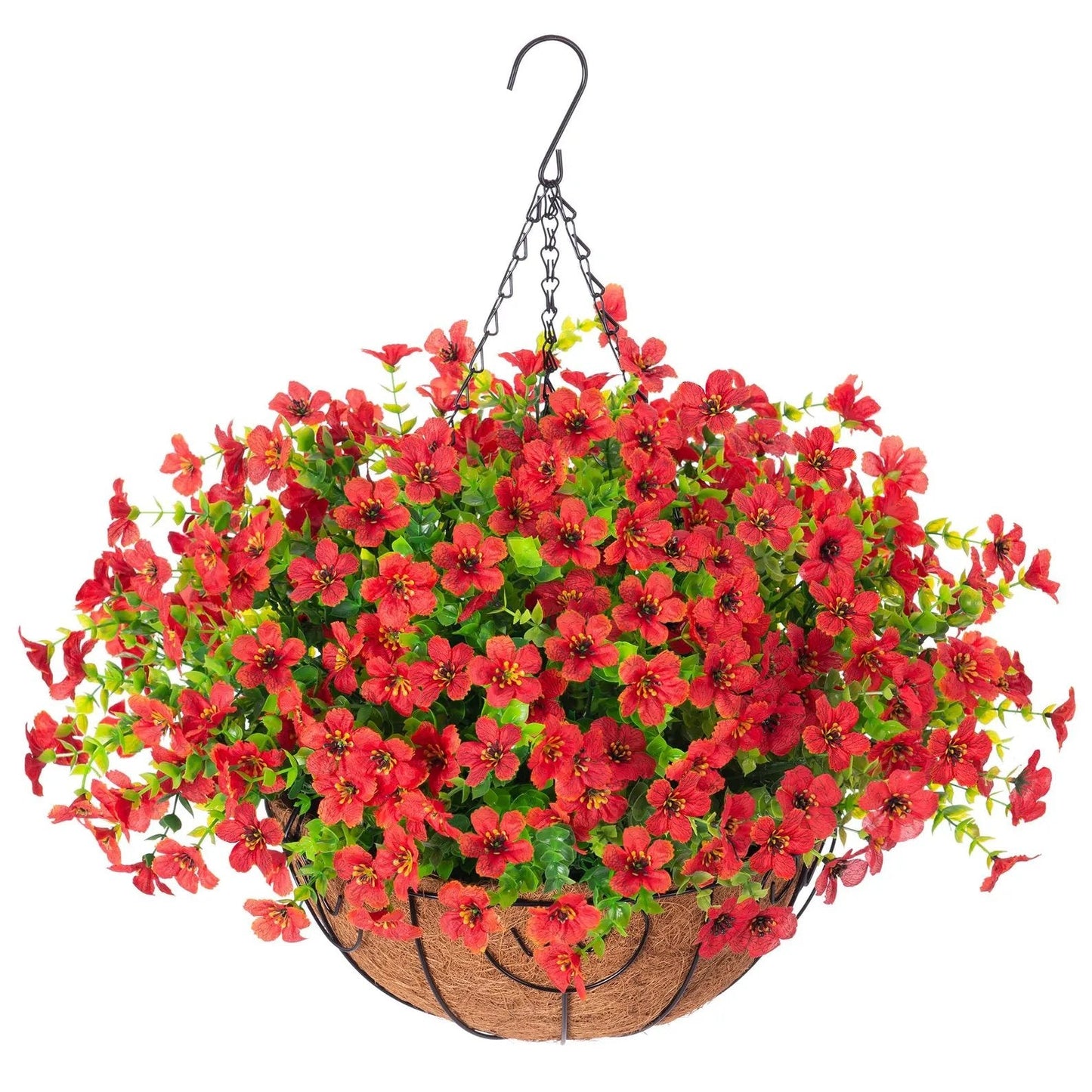 SAVE 49% TODAY 🔥 Simulated Hanging Flower Basket 🌸No Watering💧. No Wilting. Just Perfect Blooms.