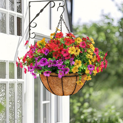 SAVE 49% TODAY 🔥 Simulated Hanging Flower Basket 🌸No Watering💧. No Wilting. Just Perfect Blooms.