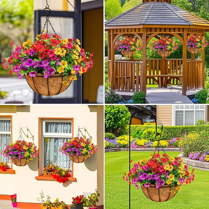 SAVE 49% TODAY 🔥 Simulated Hanging Flower Basket 🌸No Watering💧. No Wilting. Just Perfect Blooms.