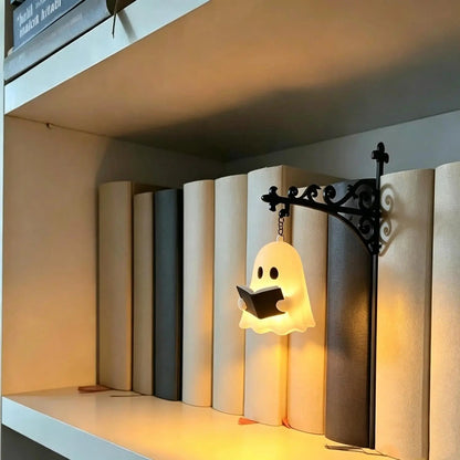 Mini Library Lantern Shelf Lamp for Cozy Reading Nook Decor