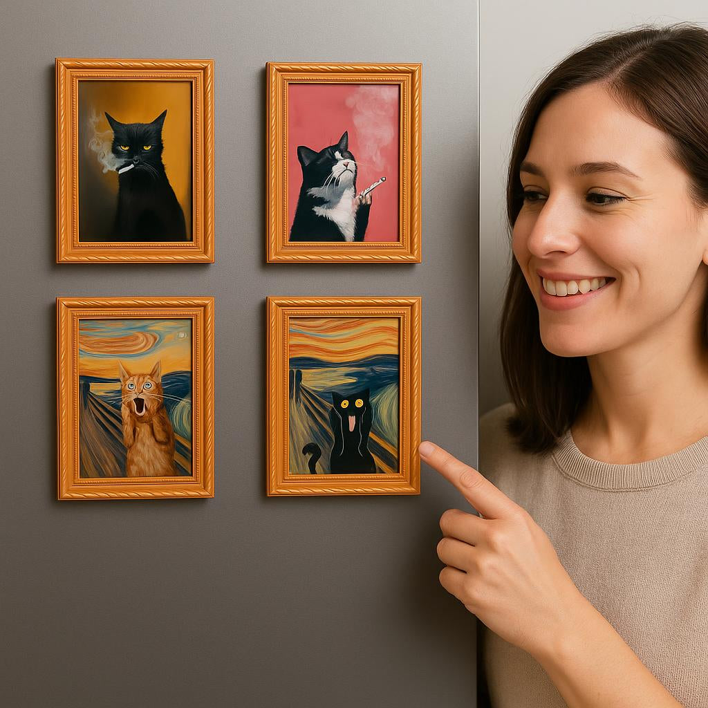 Decorative Cat Frame Magnets