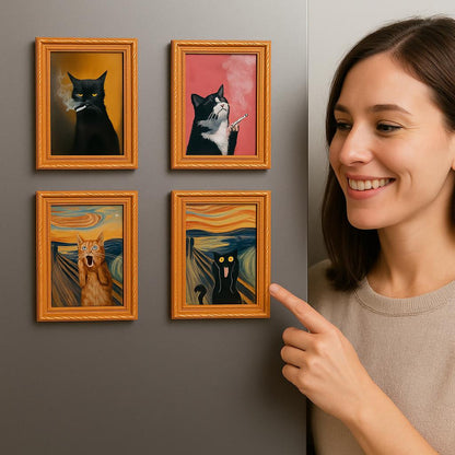 Decorative Cat Frame Magnets