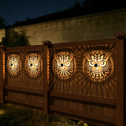 🌞 Limited-time 50% off! 🌀💥 Solar-powered outdoor garden fence projector lights for patio ambiance decoration