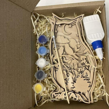 Forest Animals Set with DIY Coloring Kit