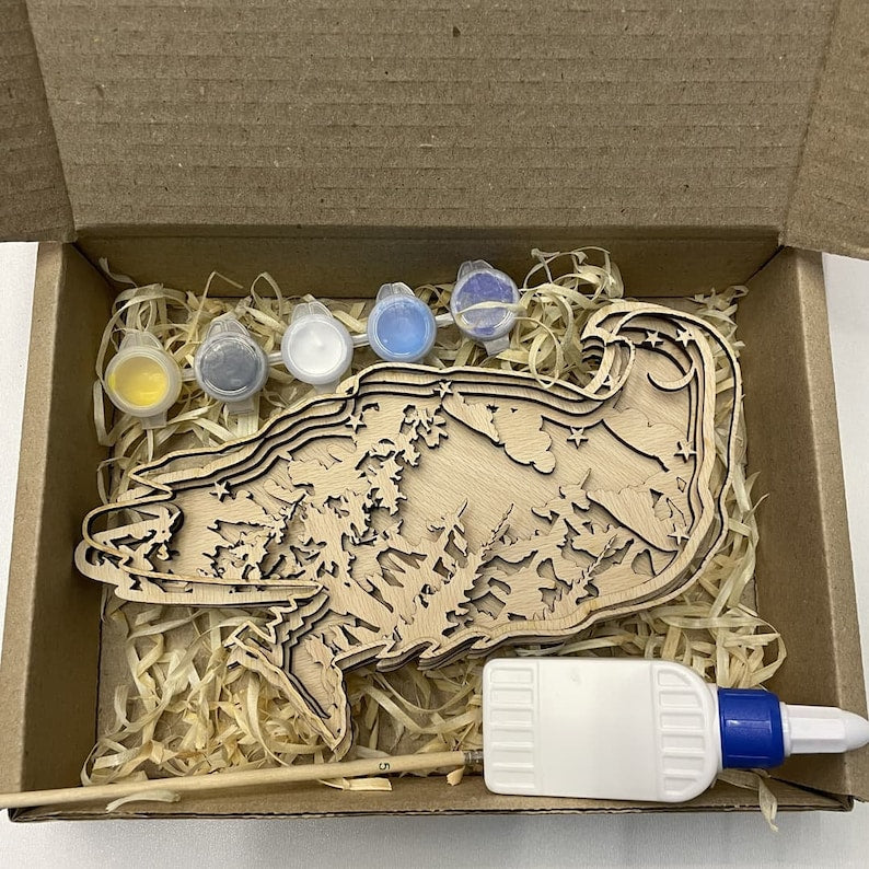 Forest Animals Set with DIY Coloring Kit