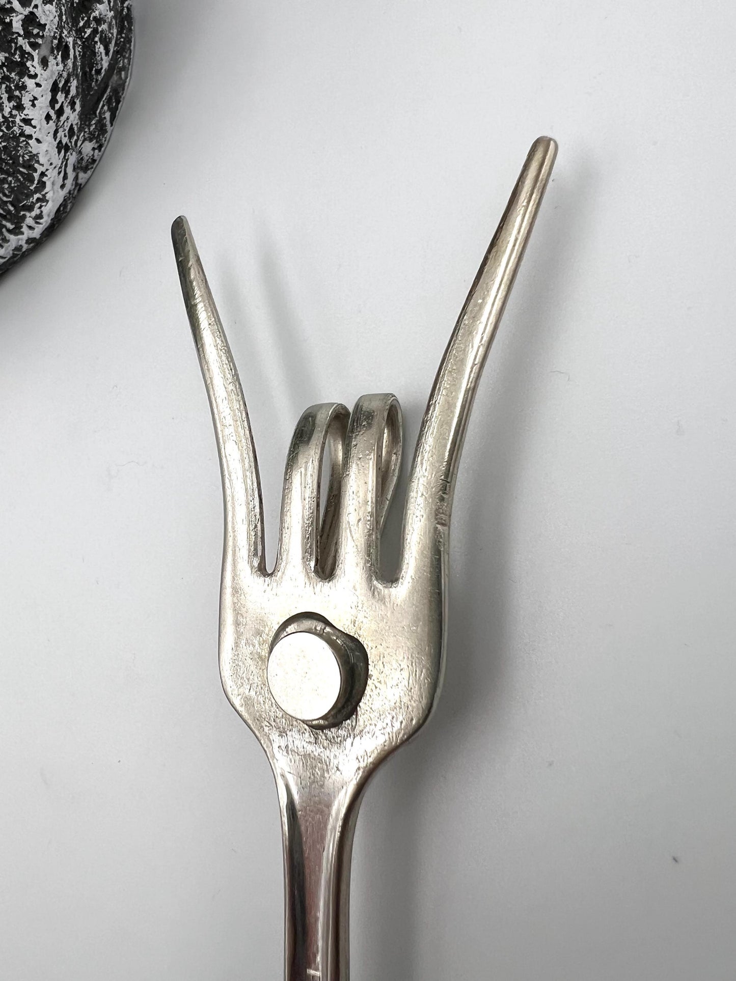Funny Vintage Hand Bent Fork Fridge Magnets