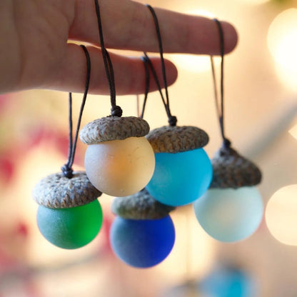 Christmas Decoration – Sea Glass Acorn