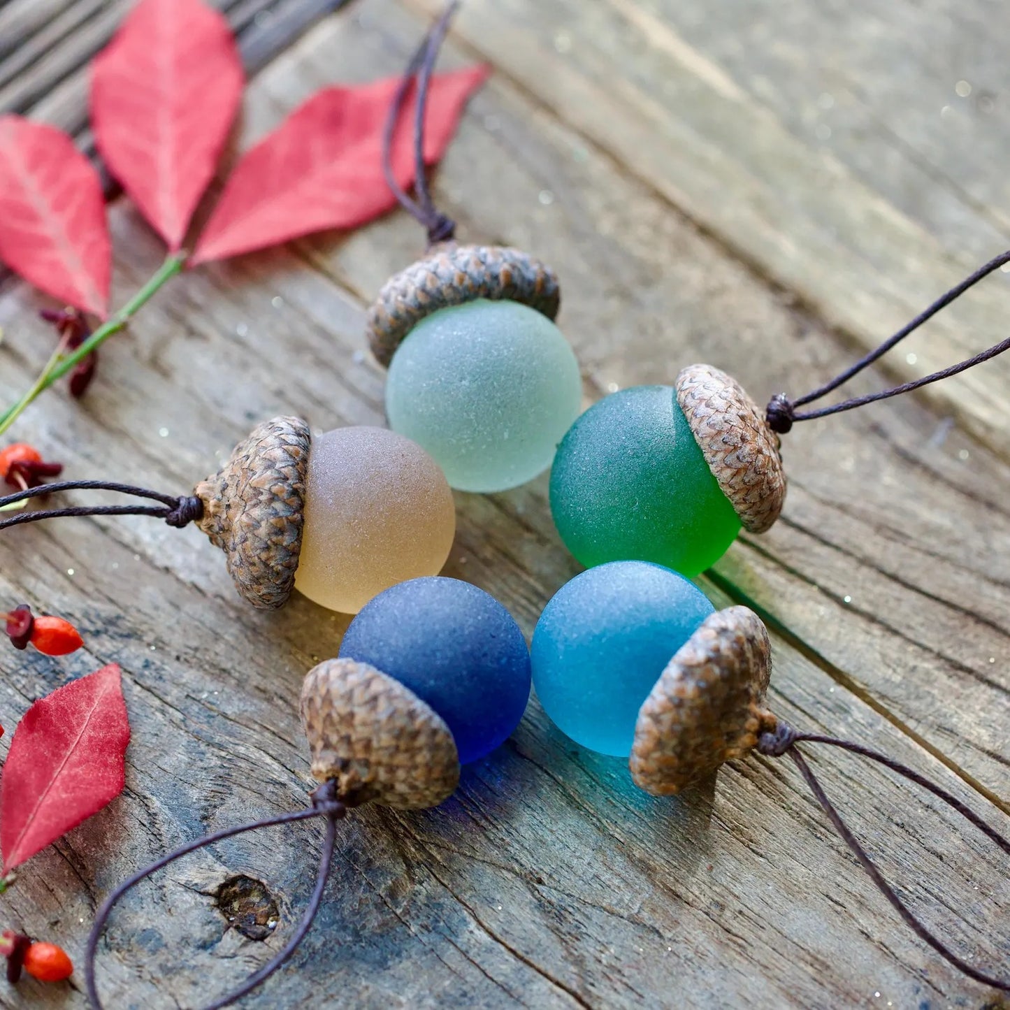 Christmas Decoration – Sea Glass Acorn