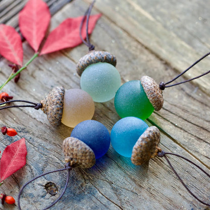 Christmas Decoration – Sea Glass Acorn