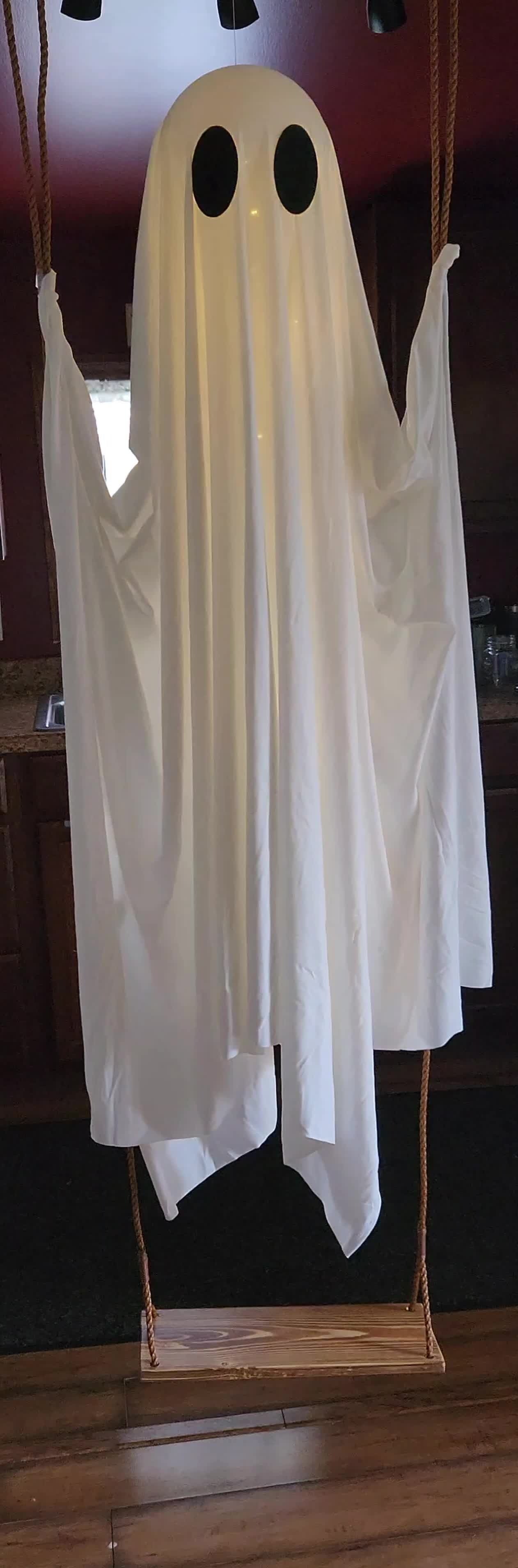 Outdoor Halloween Decoration – Hanging Ghost Swing
