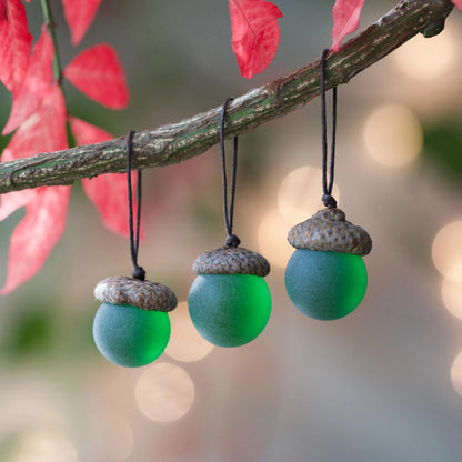 Christmas Decoration – Sea Glass Acorn