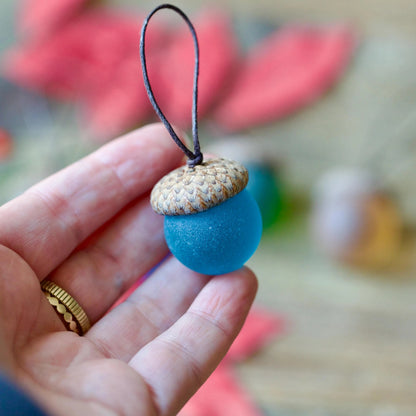 Christmas Decoration – Sea Glass Acorn