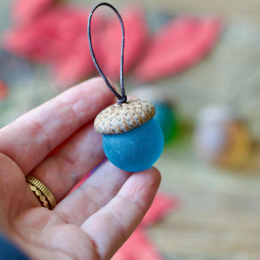 Christmas Decoration – Sea Glass Acorn