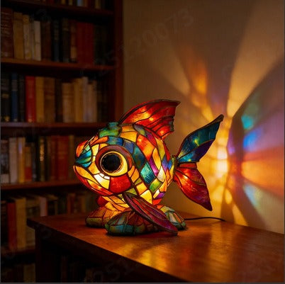 Retro-Syle Hand-Painted Cute Animal Night Light