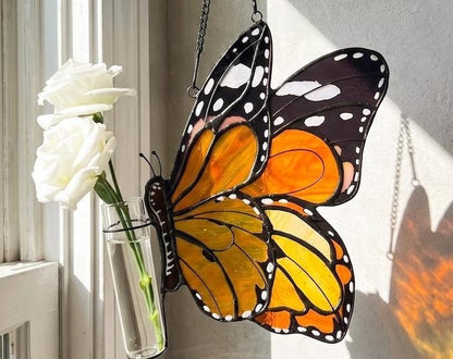 Suncatcher Butterfly Flower Tube