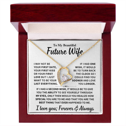 Future Wife Gift, "Best Thing That Ever Happened To me" Heart Necklace