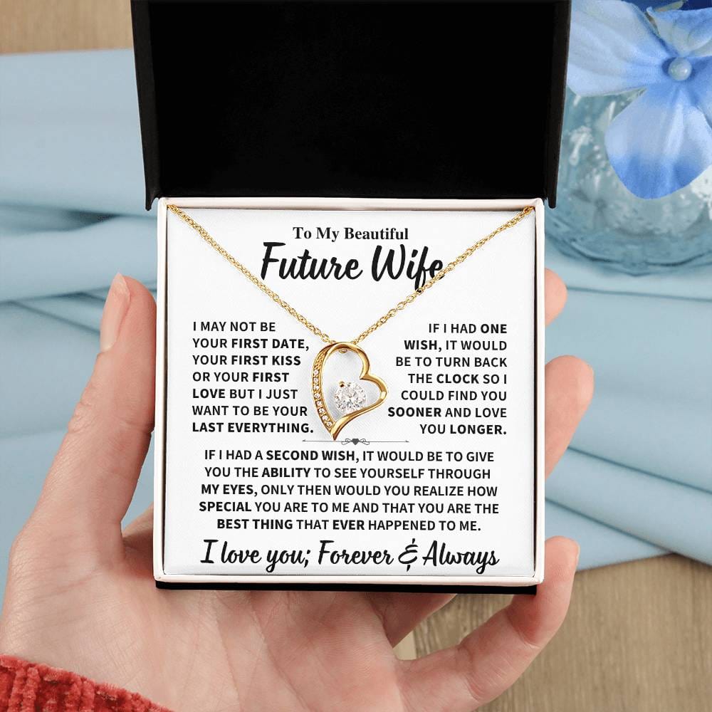 Future Wife Gift, "Best Thing That Ever Happened To me" Heart Necklace