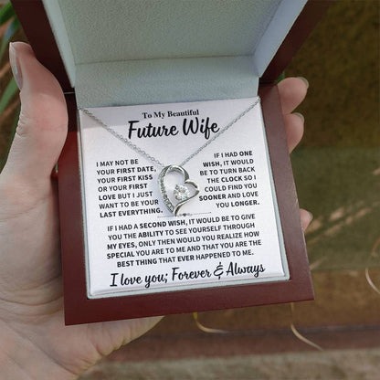 Future Wife Gift, "Best Thing That Ever Happened To me" Heart Necklace