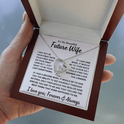 Future Wife Gift, "Best Thing That Ever Happened To me" Heart Necklace