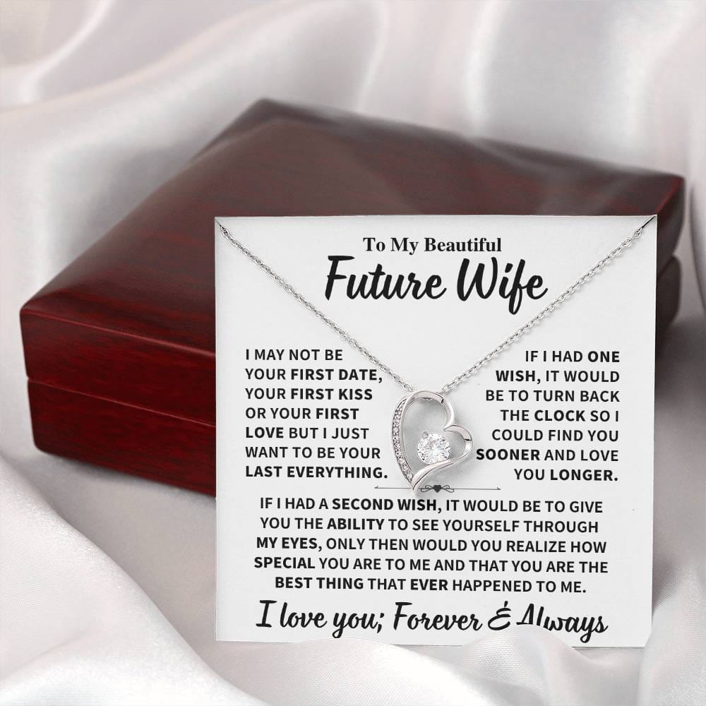 Future Wife Gift, "Best Thing That Ever Happened To me" Heart Necklace