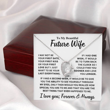 Future Wife Gift, "Best Thing That Ever Happened To me" Heart Necklace