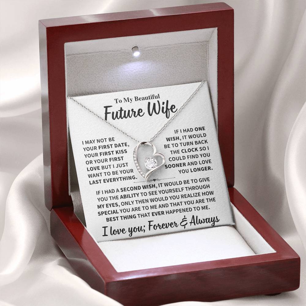 Future Wife Gift, "Best Thing That Ever Happened To me" Heart Necklace
